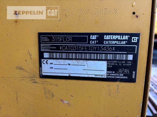 Cat 315FL - Excavator pe şenile: Foto 2 Cat 315FL - Excavator pe şenile: Foto 2