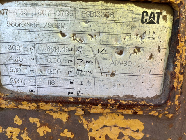 Încărcător frontal pe pneuri Cat 966MXE: Foto 31 Încărcător frontal pe pneuri Cat 966MXE: Foto 31