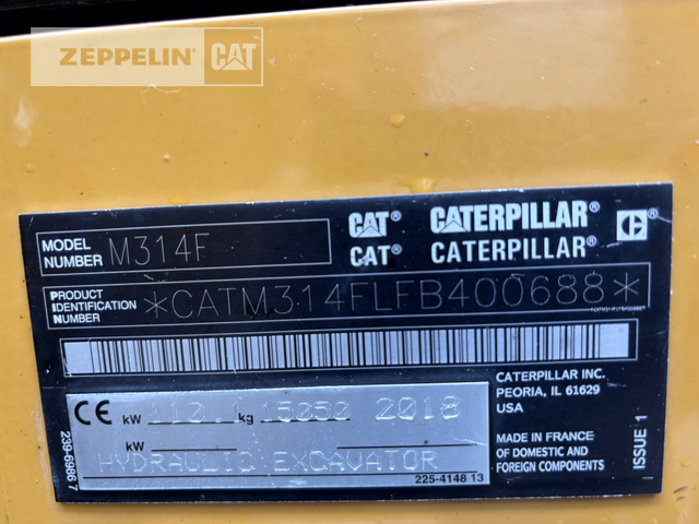 Cat M314F - Excavator pe roţi: Foto 2 Cat M314F - Excavator pe roţi: Foto 2