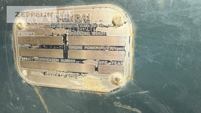 Hyundai R480LC-9 - Excavator pe şenile: Foto 5 Hyundai R480LC-9 - Excavator pe şenile: Foto 5