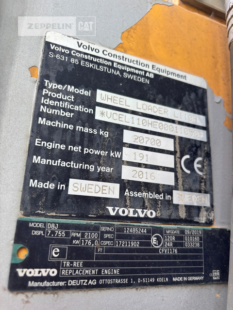 Volvo L110H - Încărcător frontal pe pneuri: Foto 5 Volvo L110H - Încărcător frontal pe pneuri: Foto 5