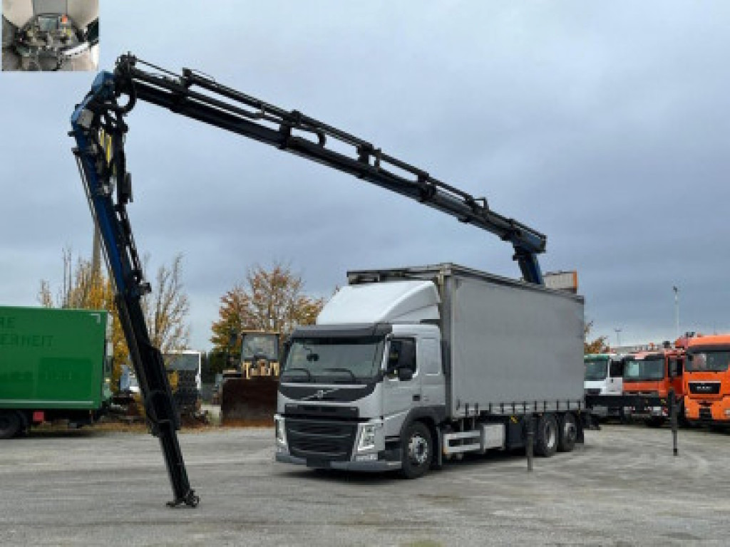 VOLVO (S) Truck FM 420 6x2 Pritsche Heckkran 27m t,Funk,Jib ,E6 - Camion platformă, Camion cu macara: Foto 1 VOLVO (S) Truck FM 420 6x2 Pritsche Heckkran 27m t,Funk,Jib ,E6 - Camion platformă, Camion cu macara: Foto 1